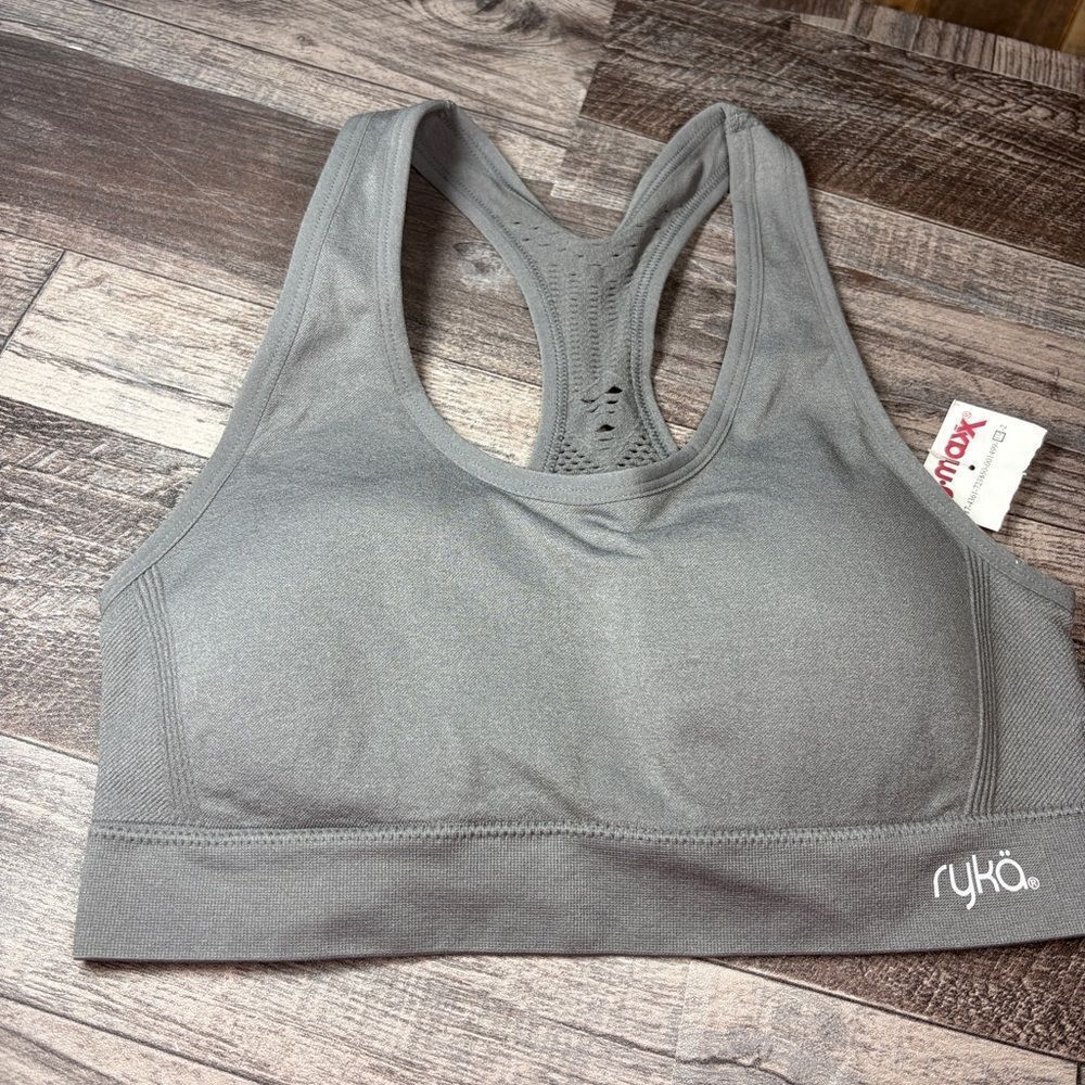 Ryka Charcoal Racerback Sports Bra